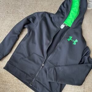 Under Armour YOUTH size large-loose full zip hoodie sweatshirt